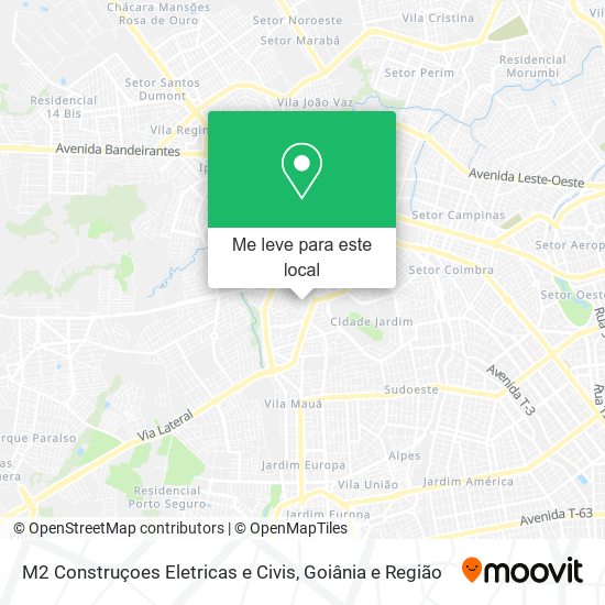 M2 Construçoes Eletricas e Civis mapa