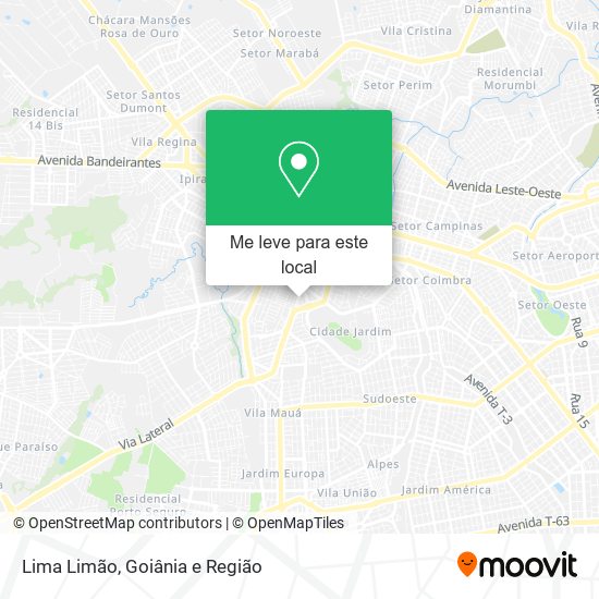 Lima Limão mapa