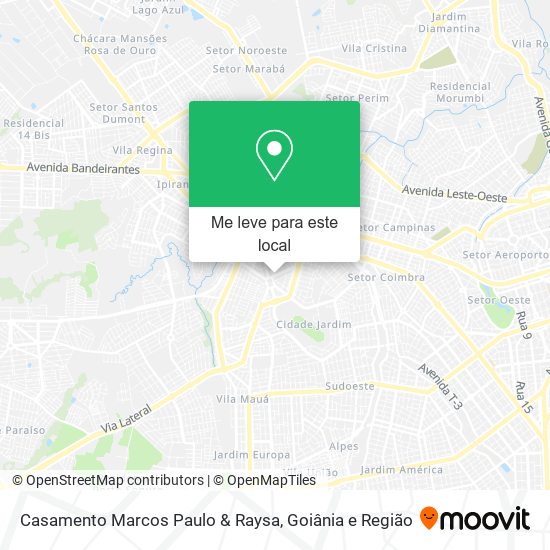 Casamento Marcos Paulo & Raysa mapa