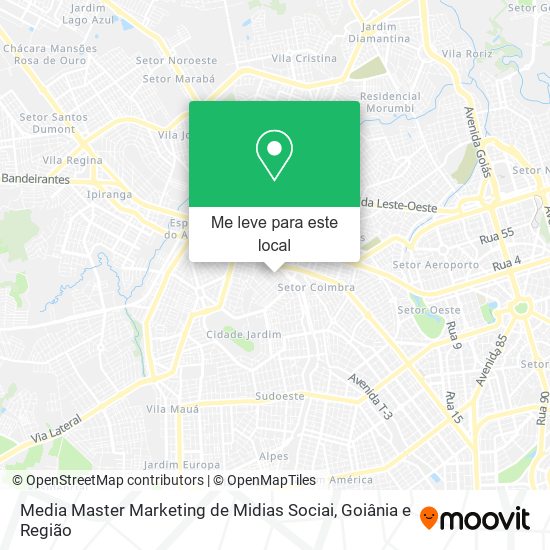 Media Master Marketing de Midias Sociai mapa