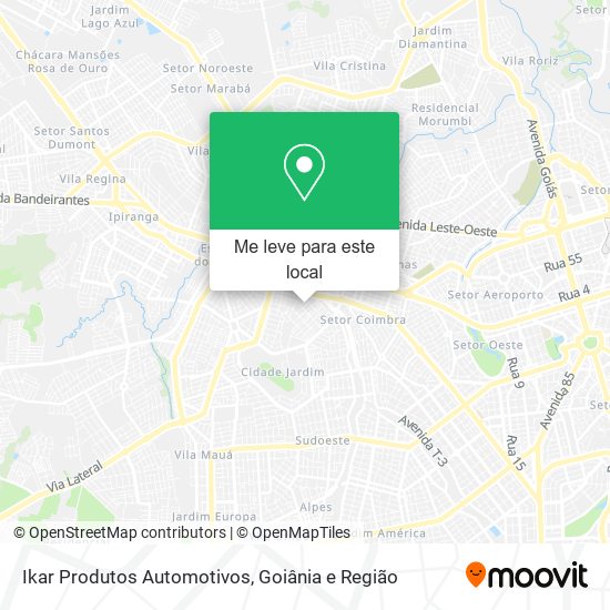 Ikar Produtos Automotivos mapa