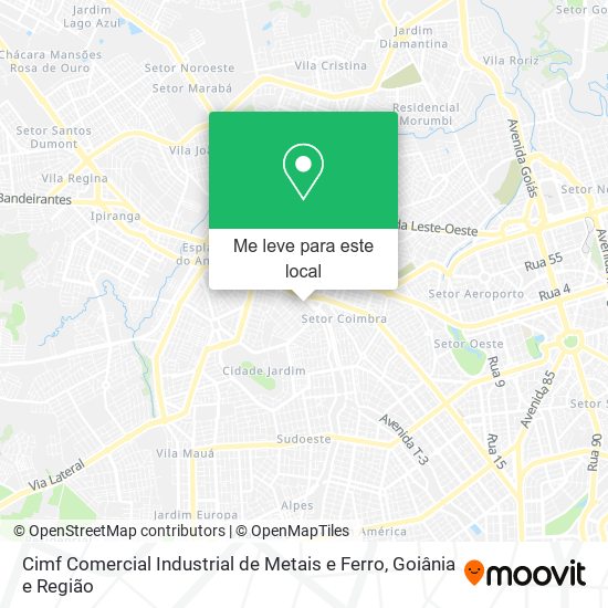 Cimf Comercial Industrial de Metais e Ferro mapa