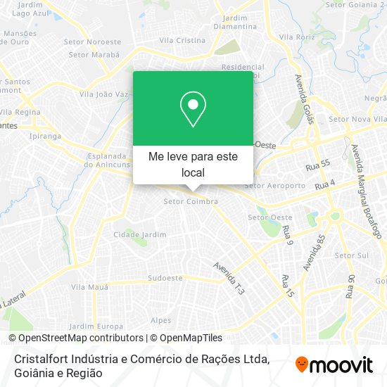 Cristalfort Indústria e Comércio de Rações Ltda mapa