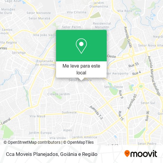 Cca Moveis Planejados mapa