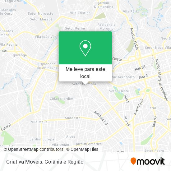 Criativa Moveis mapa