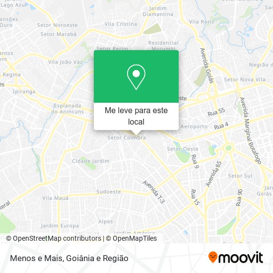 Menos e Mais mapa