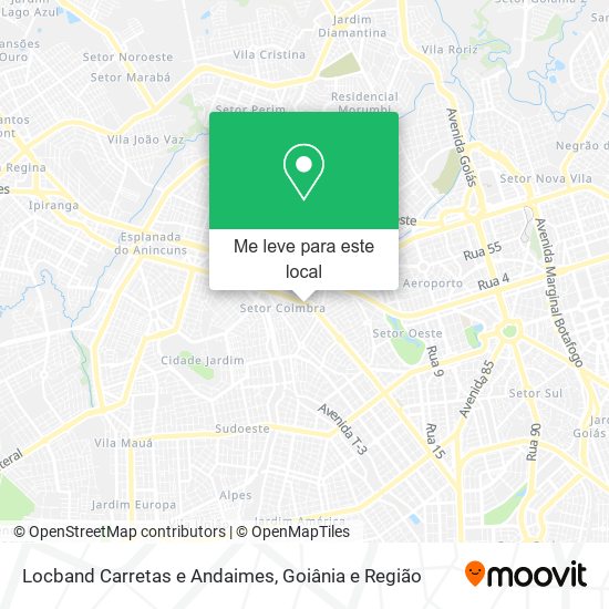 Locband Carretas e Andaimes mapa