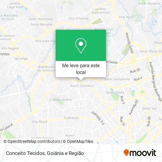 Conceito Tecidos mapa