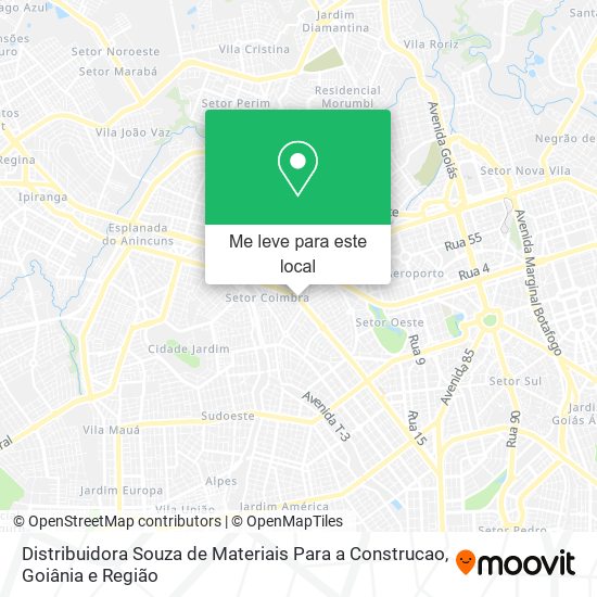 Distribuidora Souza de Materiais Para a Construcao mapa