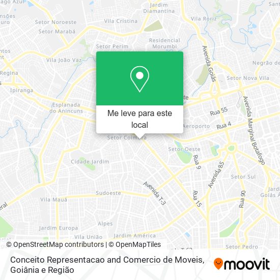 Conceito Representacao and Comercio de Moveis mapa