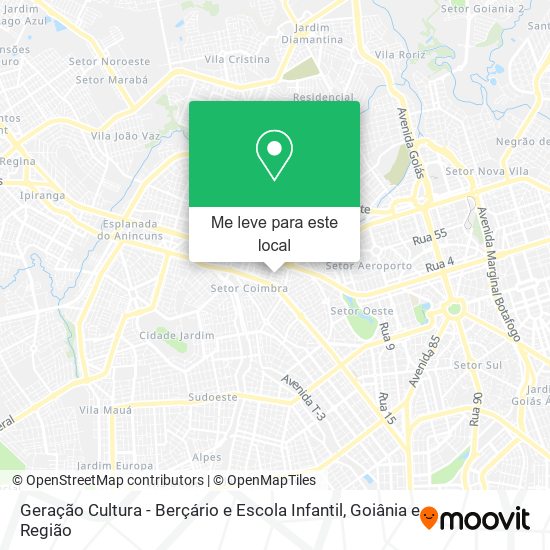 Geração Cultura - Berçário e Escola Infantil mapa