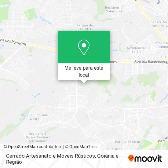 Cerrado Artesanato e Móveis Rústicos mapa