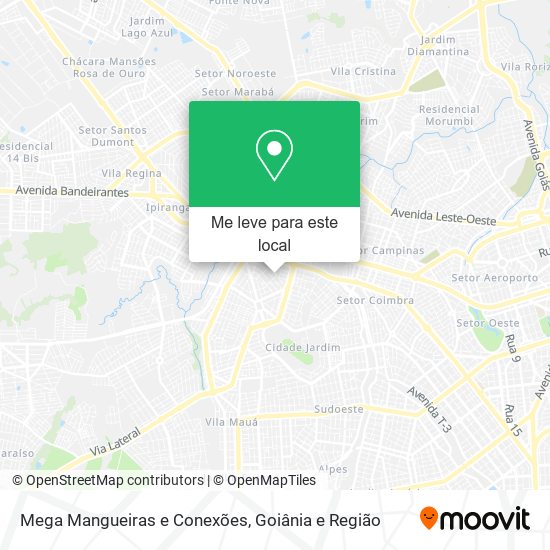 Mega Mangueiras e Conexões mapa