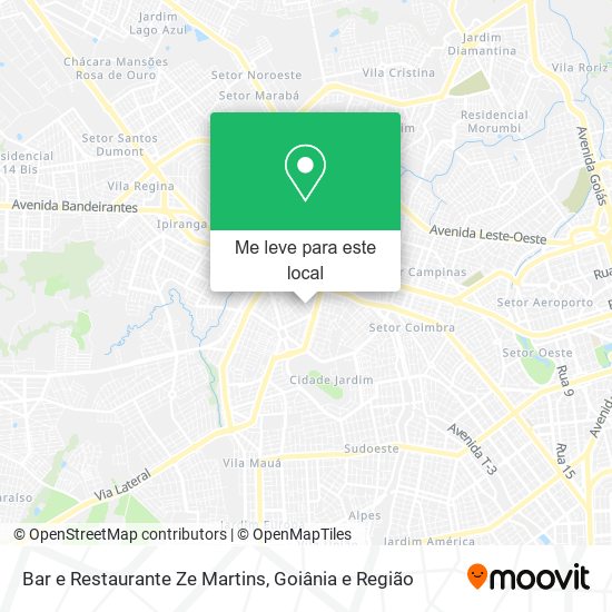 Bar e Restaurante Ze Martins mapa