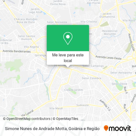 Simone Nunes de Andrade Motta mapa