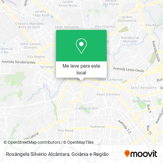 Rosângela Silvério Alcântara mapa