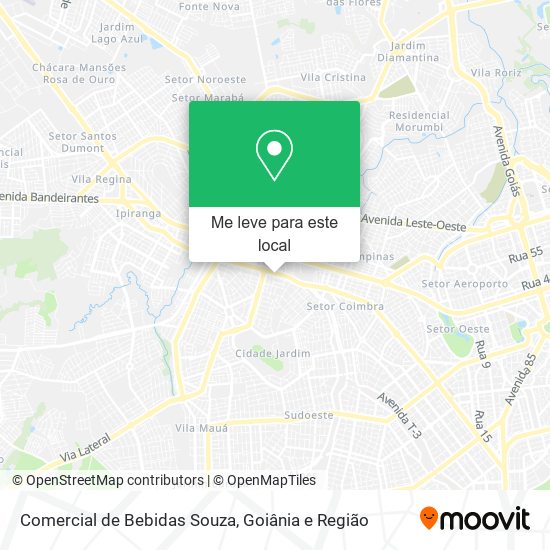 Comercial de Bebidas Souza mapa