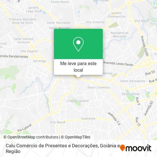 Calu Comércio de Presentes e Decorações mapa