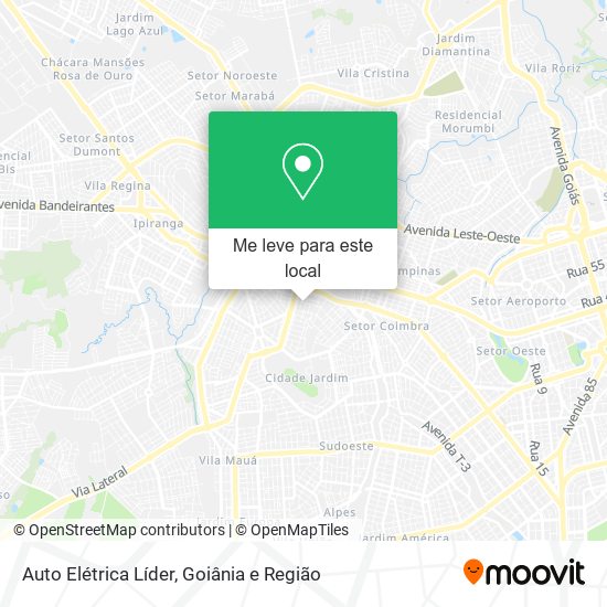 Auto Elétrica Líder mapa