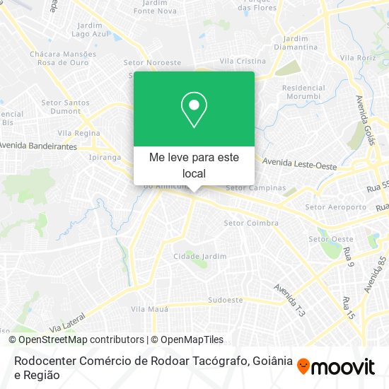 Rodocenter Comércio de Rodoar Tacógrafo mapa