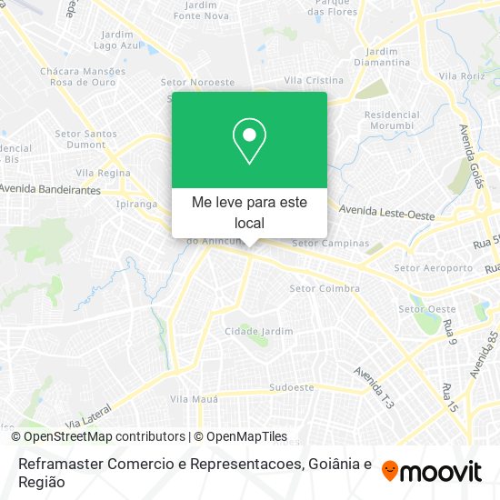 Reframaster Comercio e Representacoes mapa