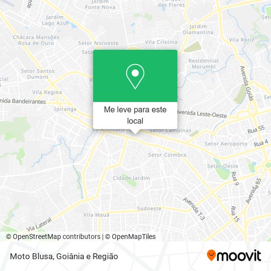 Moto Blusa mapa
