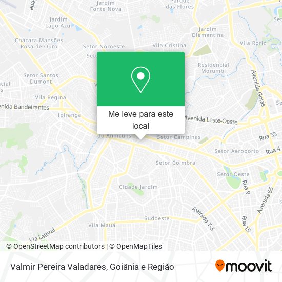 Valmir Pereira Valadares mapa