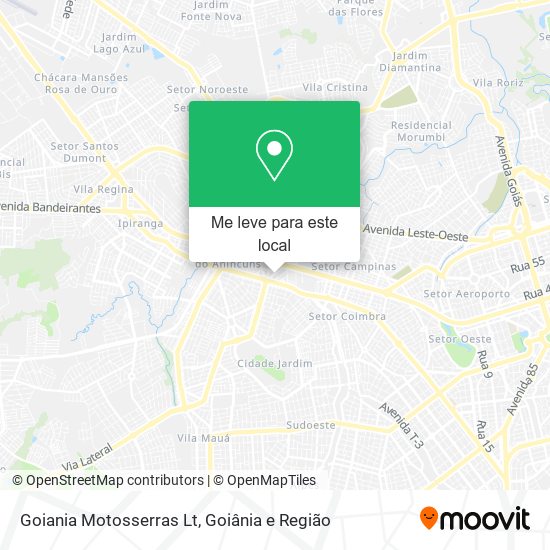 Goiania Motosserras Lt mapa