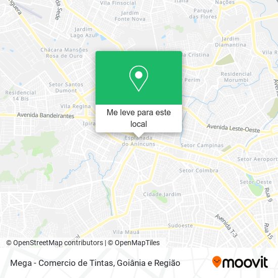 Mega - Comercio de Tintas mapa