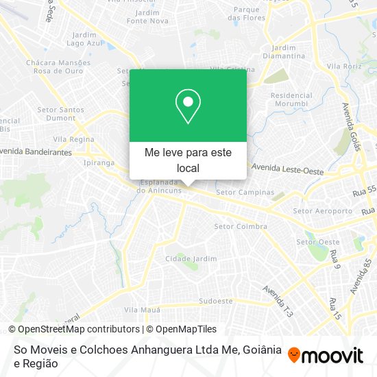 So Moveis e Colchoes Anhanguera Ltda Me mapa