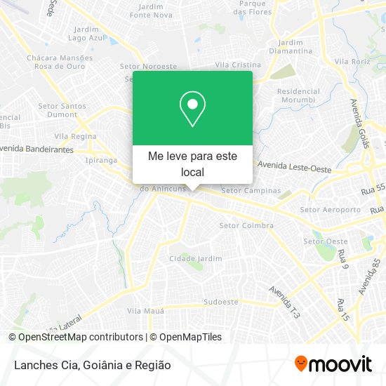Lanches Cia mapa
