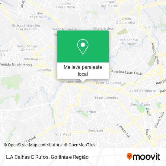 L.A Calhas E Rufos mapa
