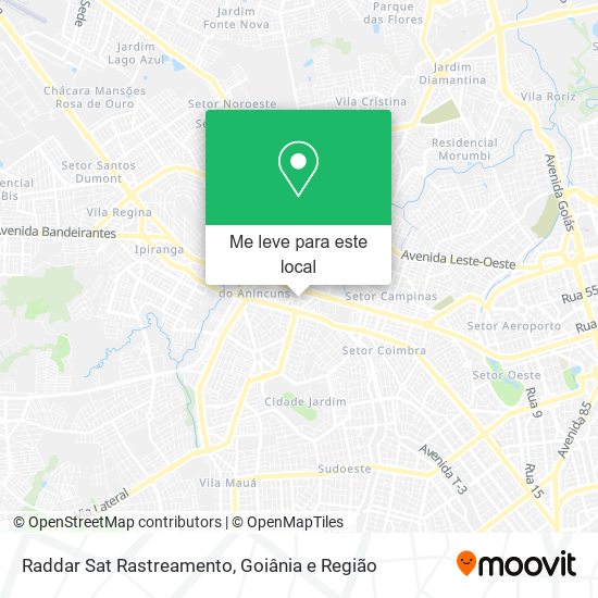 Raddar Sat Rastreamento mapa
