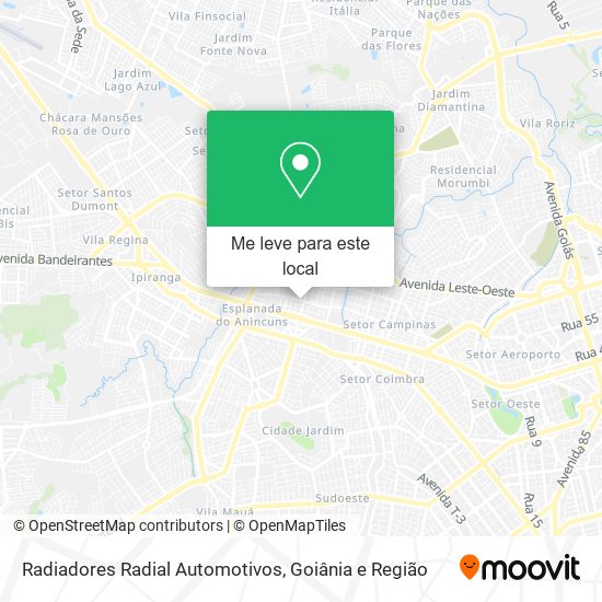 Radiadores Radial Automotivos mapa