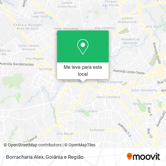 Borracharia Alex mapa