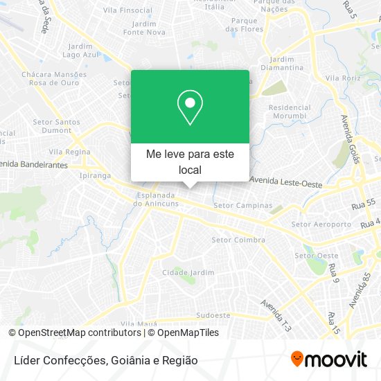 Líder Confecções mapa