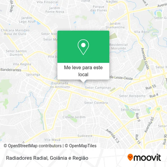 Radiadores Radial mapa