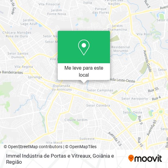 Immel Indústria de Portas e Vitreaux mapa