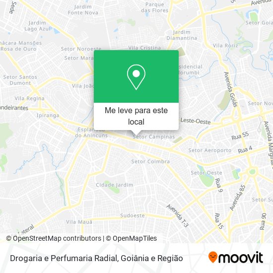 Drogaria e Perfumaria Radial mapa