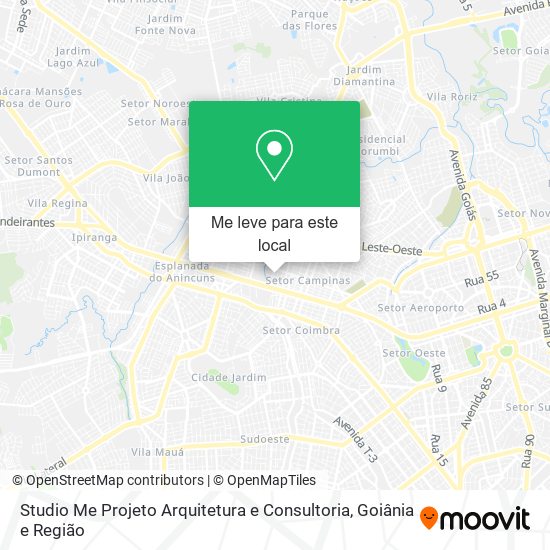 Studio Me Projeto Arquitetura e Consultoria mapa