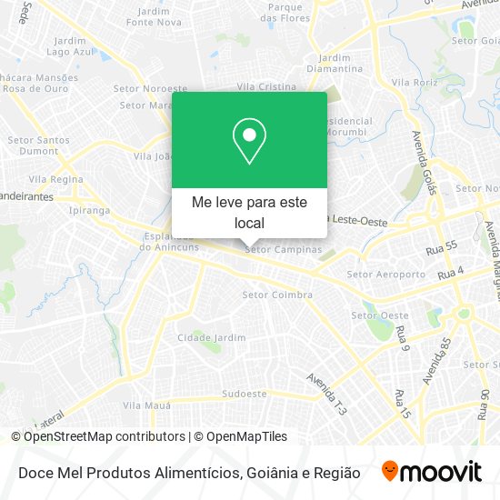 Doce Mel Produtos Alimentícios mapa