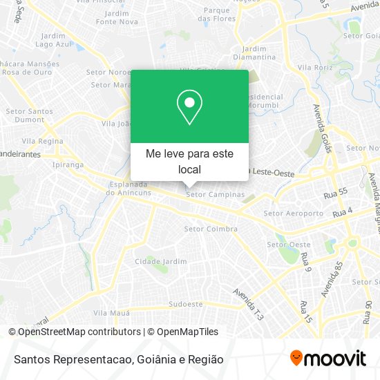 Santos Representacao mapa