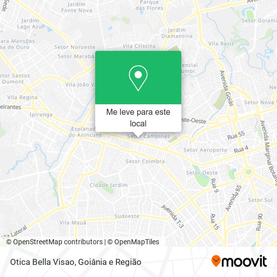 Otica Bella Visao mapa