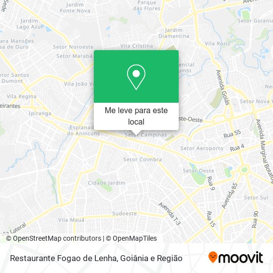 Restaurante Fogao de Lenha mapa