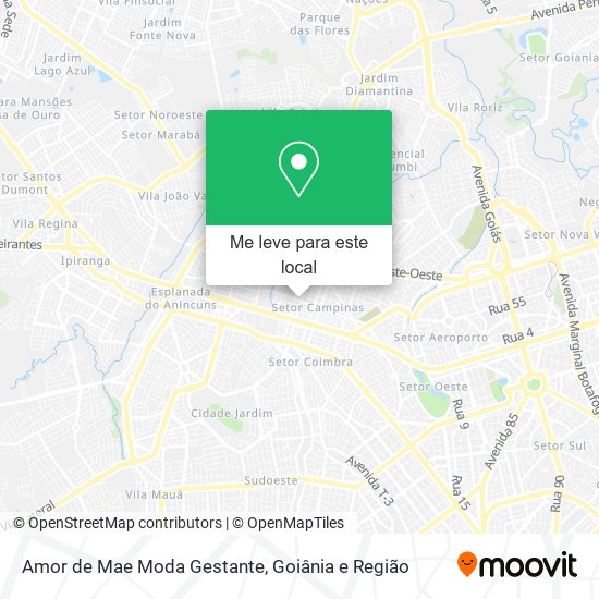 Amor de Mae Moda Gestante mapa