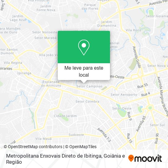 Metropolitana Enxovais Direto de Ibitinga mapa