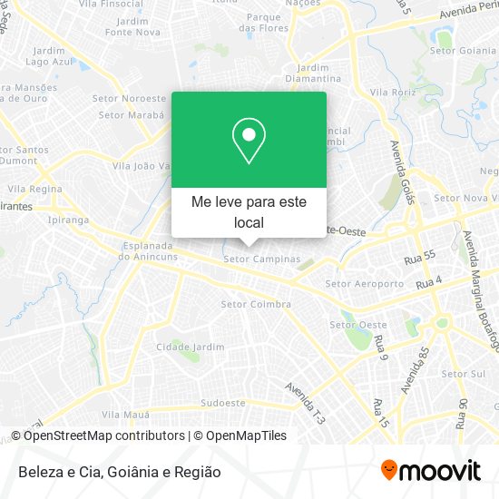 Beleza e Cia mapa