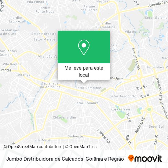Jumbo Distribuidora de Calcados mapa