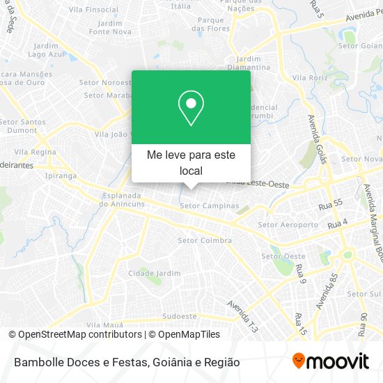 Bambolle Doces e Festas mapa