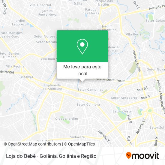 Loja do Bebê - Goiânia mapa